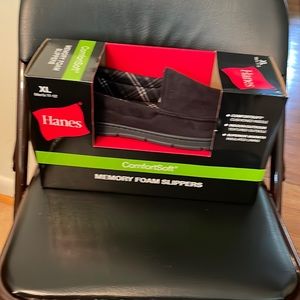 slippers Hanes memory foam black great give for the man in your life